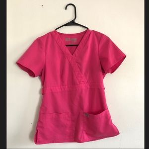 Bright Pink Grey’s Anatomy Scrub Top